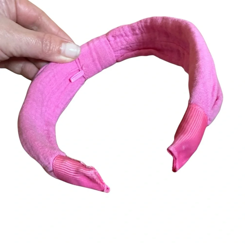 Zara Pink Bow Headband Knotted Fabric Hair Accessory